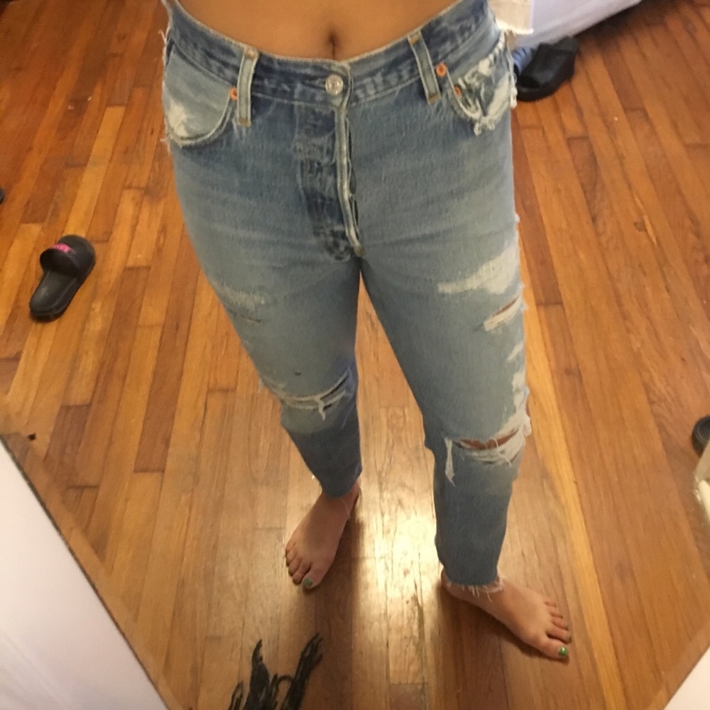 Re/Done Ass Rip Jean - Picture 3 of 7